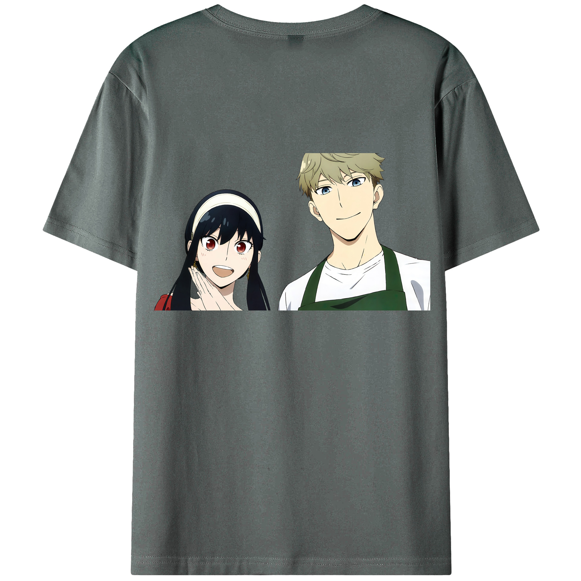 （画像用） SPY×FAMILY间谍家家酒 綿100％ メンズ半袖Tシャツ（バックプリント） 通気性